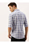 Men White Checkered Slim Fit Shirt - 4