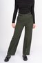 Women's Winter Khaki High Waist Addison Belted Fabric Trousers Casual Daily Office Stylish 30323 - 5