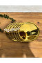 Lux Gold - Single Sided Round Coffee Tray with Daisy Accessories, 20.5 Cm, Presentation Decorative Presentation Tray
