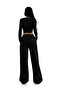 Unisex 4 Seasons Wearable 2 Pieces Black Gray Wide Leg Sweatpants with Elastic Waist - 3