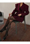 Women Corduroy Double-Breasted Blazer - 2