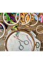 Wooden Look Round Hanging Plastic Pulley 12 cm - 8