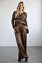 Women's Pleated Suede Pants - 3