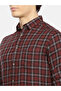 Burgundy Checkered Slim Fit Shirt - 2