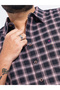 Plus Size Black Checkered Casual Shirt - 6
