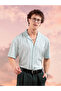 Men Green Printed Resort Collar Shirt
