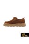 Women's Tan Genuine Suede Shoes 505320466-1 - 2