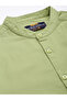 Men Green Mandarin Collar Shirt - 5