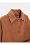 60777 Pocketed Suede Jacket-Camel - 8