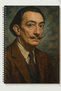 Salvador Dalí A5 Metal Spiral Unlined Cardboard Cover Salvador Dalí Notebook - 2