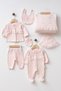 Baby Girl Luxe 10-Piece Buttoned Newborn Hospital Take-Home Boxed Baby Clothing YK1951 - 2