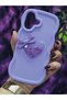 iPhone 16 Compatible Star Glitter Lilac Phone Case with Heart and Ribbon - 3