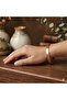 Seal-Insed Natural Copper Striped Textured Adjustable Pure Copper Cuff Bracelet Stylish and Gorgeous - 3