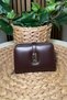 Women's Brown Wallet - Card Holder Detail, Gold Accessories - Fibag