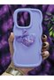 Redmi 15C 4g Compatible Heart and Ribbon Star Glitter Lilac Phone Case