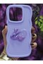 Realme C63 and Realme C61 Compatible Heart and Ribbon Star Glitter Lilac Phone Case - 2