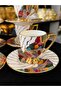 24K Original Gold Gilt Special Design Hand Painted Coffee Cup Set 90 ml Mdl13 - 8