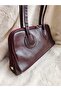 Women's Wrinkled Textured Baguette Bag - 4