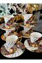 24K Original Gold Gilt Special Design Hand Painted Coffee Cup Set 90 ml Mdl13 - 5