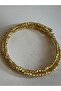 Gold Color 3 Row Dorika Flexible Bracelet - 2