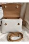 Leather Look Women's Bag with Shoulder and Hand Straps - 3
