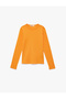 Cotton Long Sleeve Crew Neck Basic T-Shirt - 3