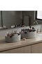Set of 2 Gray Jute Wicker Organizers - Multi-Purpose Bathroom and Kitchen Organizer 1.4 L - 4