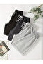 3-Piece Unisex Regular Black Gray Navy Ribbed Hem Sweatpants