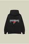 Nude Project Hated Cherry Unisex Oversized Black Cotton K Hooded Printed Sweatshirt Hoodie - 2