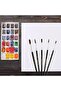 5pcs/ Set Round Paint Brushes -Artist Acrylic Paint Brushes for Acrylic Painting Oil Watercolor Canvas Boards Rock Body Face Nail Art Crafts Supplies - 7