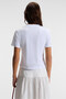 Elvera Women's 100% Cotton Comfort Fit Printed Short Sleeve Round Neck White / Patterned T-Shirt - 6