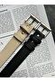 2-Pack Lyric Square Patterned Women's Silver Buckle Belt Jacket Belt Dress Belt Trouser Belt