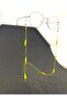 Yellow beaded eyeglass cord/chain