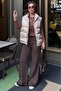 Beige Mock Neck Lined Women's Puffer Vest Mg2592 - 6