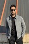 Men'S, Slim-Fit, Shirt Collar, Metal Double Zipper, Old Money Culture, Semi-Coat, Jacket 650