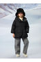 Hooded Girl's Puffer Coat - 2