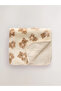 Cream Bear Fleece Baby Blanket