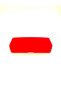 Colorful plastic suede-lined eyeglass case - red - 3