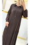 Silk Cupra Dress with Accessory Detail - 3