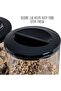 Cereal Dispenser Classic Dry Food Container, 2Litre Kitchen Storage Dispenser Double Black - 5