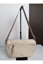 Women's Beige Daily Shoulder Crossbody Multi-Compartment Bag - 5