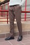 Men'S, Pleated Detail, Elastic Waistband, Regular-Fit, Winter and Spring Pants 25Inp271Duz - 5