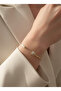 Gold Color Adjustable Tattoo Bracelet with Birth Month Flower (October) - 3