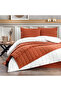 Freda Dowry Set 5 Piece Bedspread Duvet Cover Set Terracotta Tile