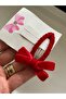 Snap Buckle with Bow Detail Covered in Velvet Ribbon - 4