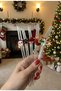 New Year's Christmas Themed Set of 6 Straws with Figures New Year's Gift Straw - 5