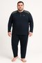 Men's High Quality Interlock Combed Cotton Plus Size Pajama Set 18540 - 5
