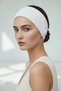 Towel Headband - Premium Soft Cotton Non-Slip Stretchy Spa Makeup Mask Skincare Yoga Headband (White)