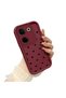 Tecno Camon 20 Pro 4g Compatible Silicone Material Shockproof Simple Burgundy Color Case - 3