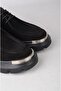 Seç 22437 genuine leather casual men's shoe black suede - 2